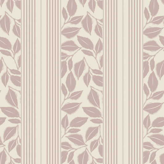 Vintage Trailing Foliage Mauve Wallpaper⁠