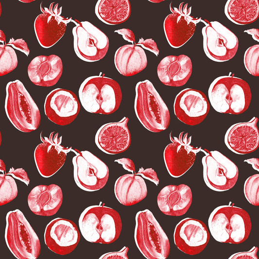 Ruby Retro Fruit Harvest Wall Mural