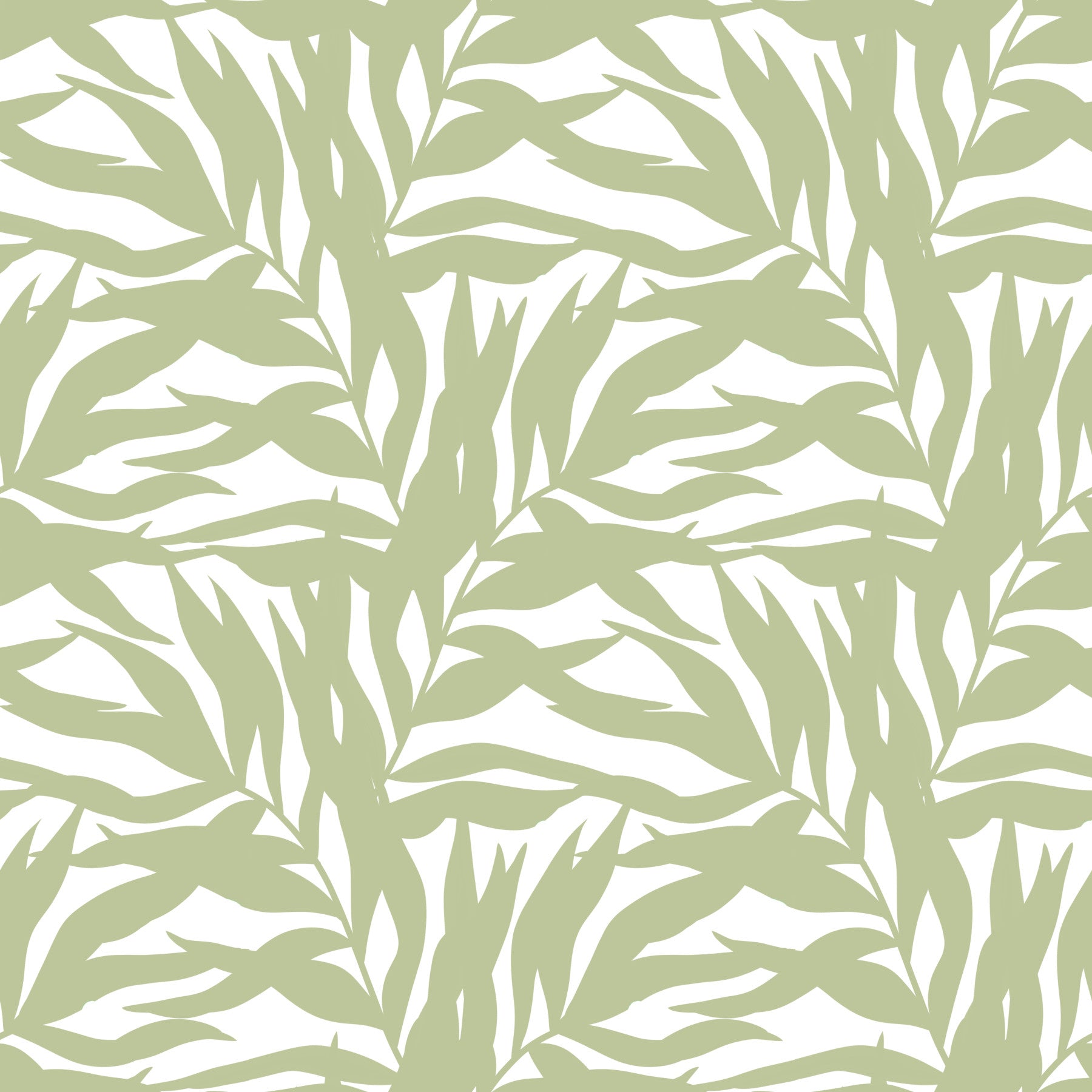 Serene Sage Canopy Leaves Wallpaper⁠