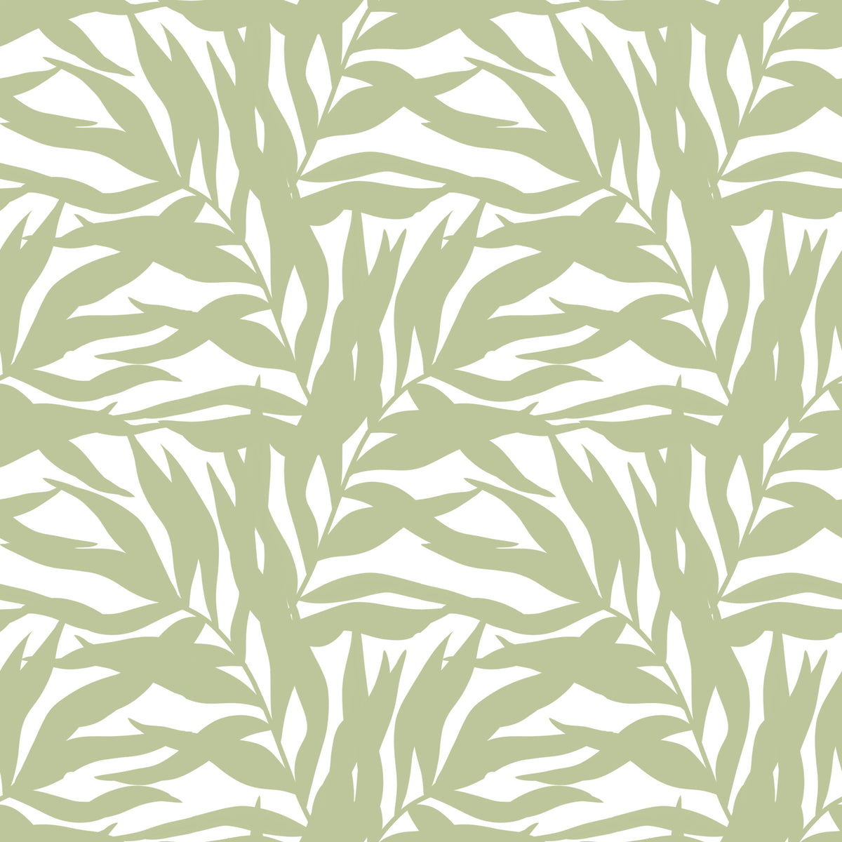 Serene Sage Canopy Leaves Wallpaper⁠ in your room