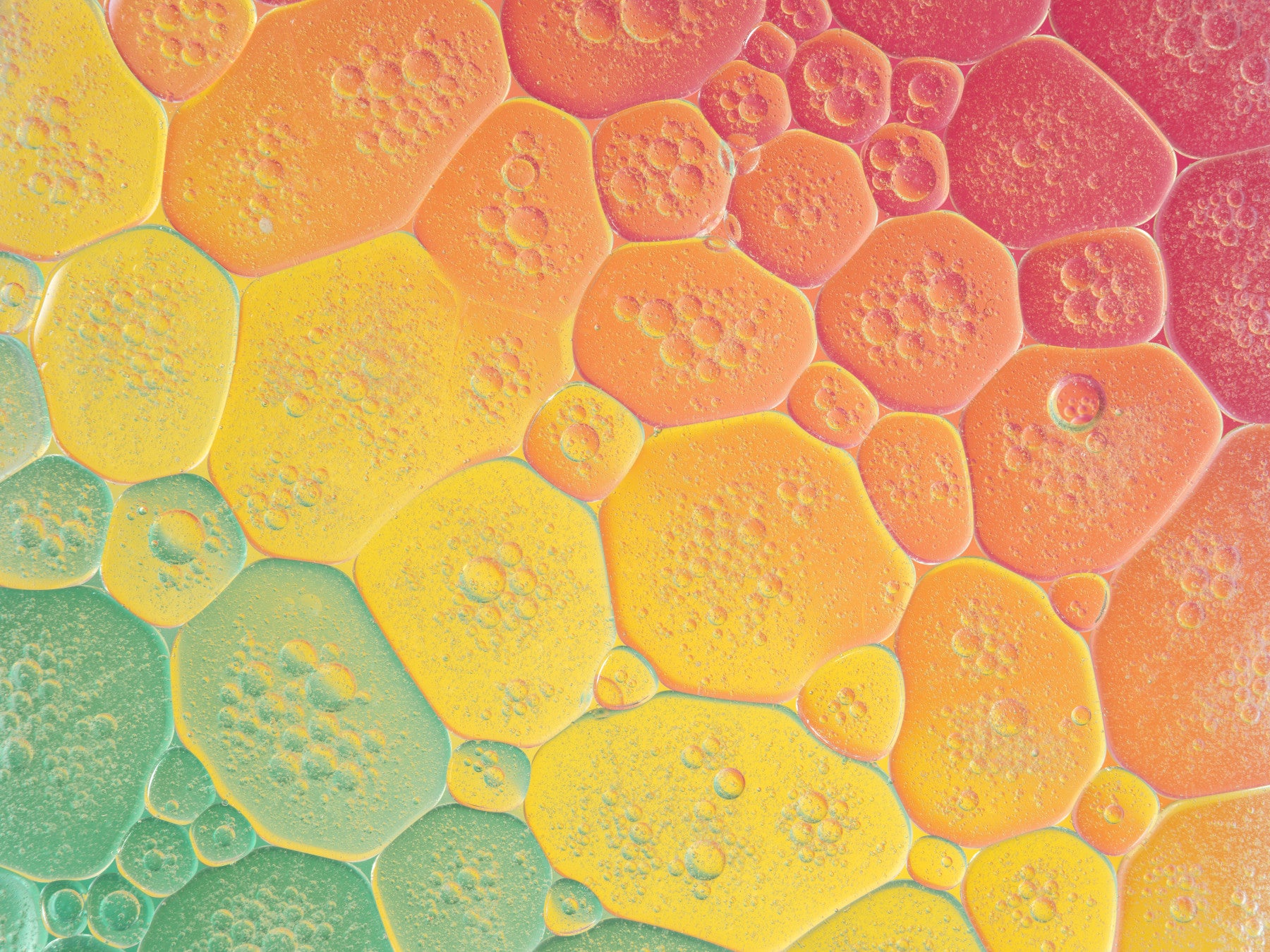 Bubble Kaleidoscope Wall Mural in your room — zoomed
