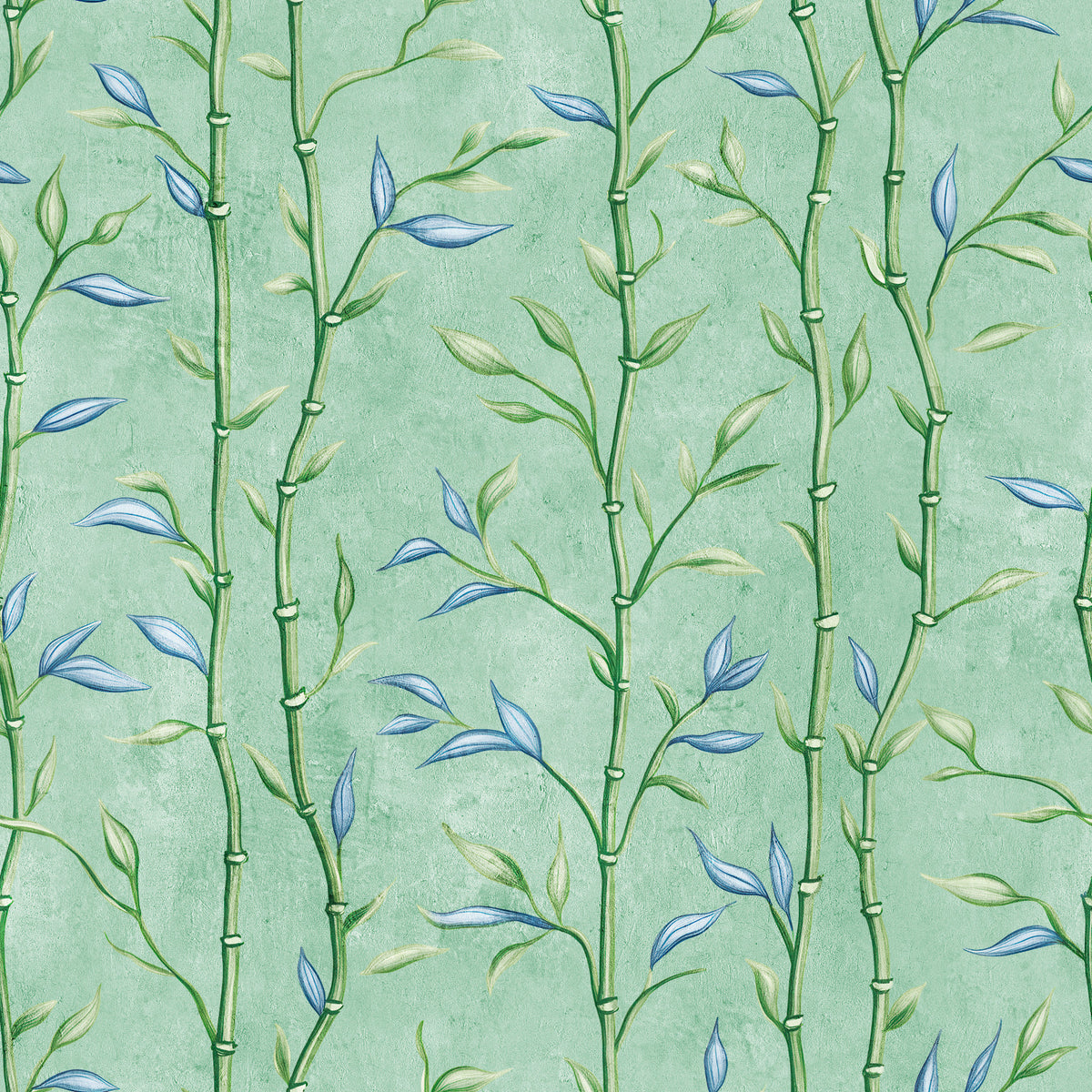 Bamboo Breeze Minty Teal Wallpaper⁠ in your room