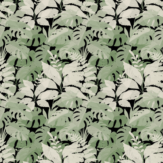 Botanical Noir Canopy Foliage Wallpaper⁠