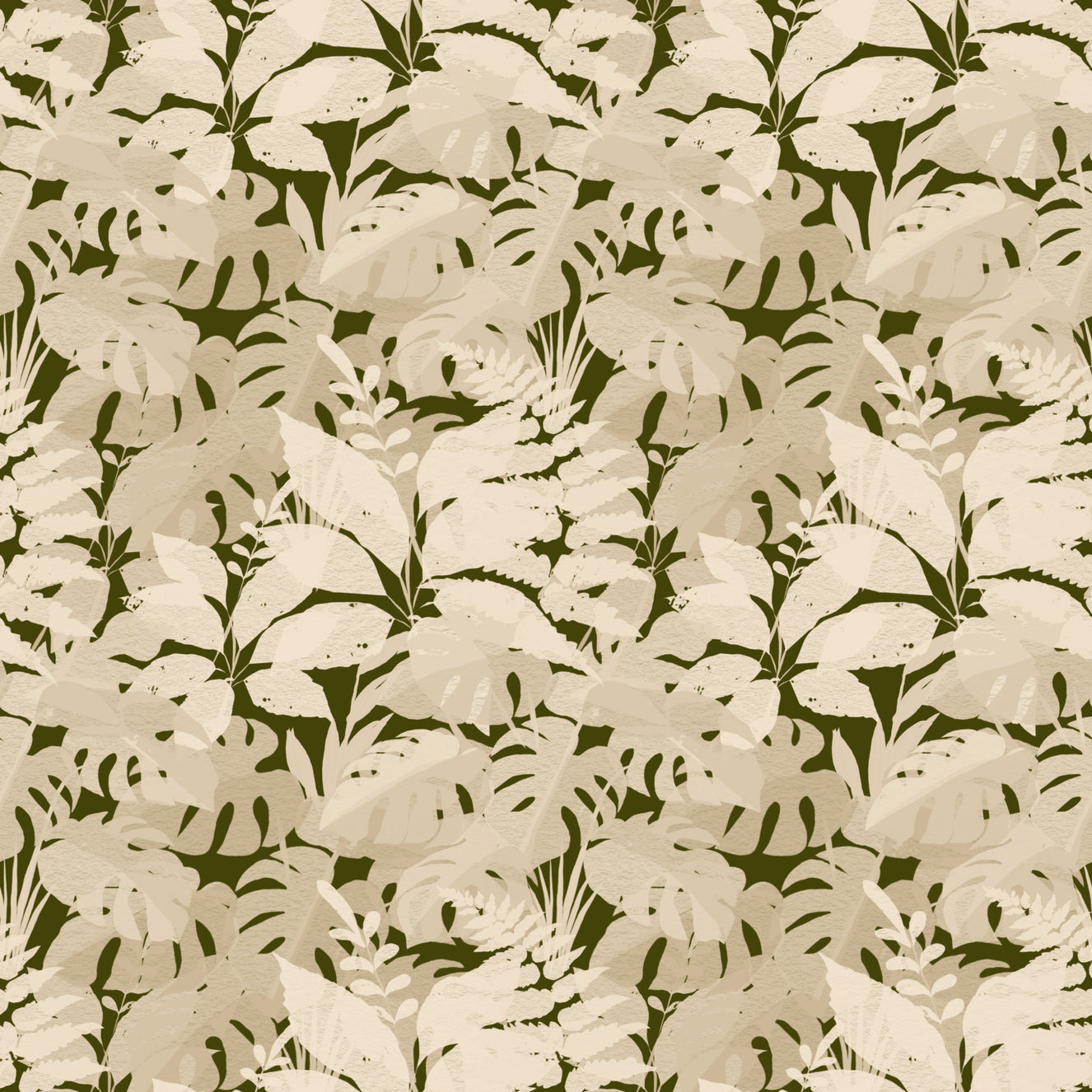 Serene Botanical Rustic Monstera  Wallpaper⁠