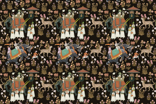 Indian Palace Procession Wall Mural