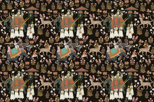 Indian Palace Procession Wall Mural