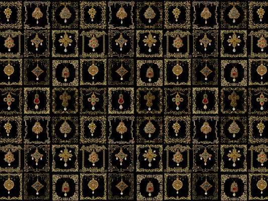 Jeweled Baroque Elegance Wall Mural