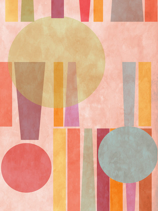 Retro Geo Play Wall Mural