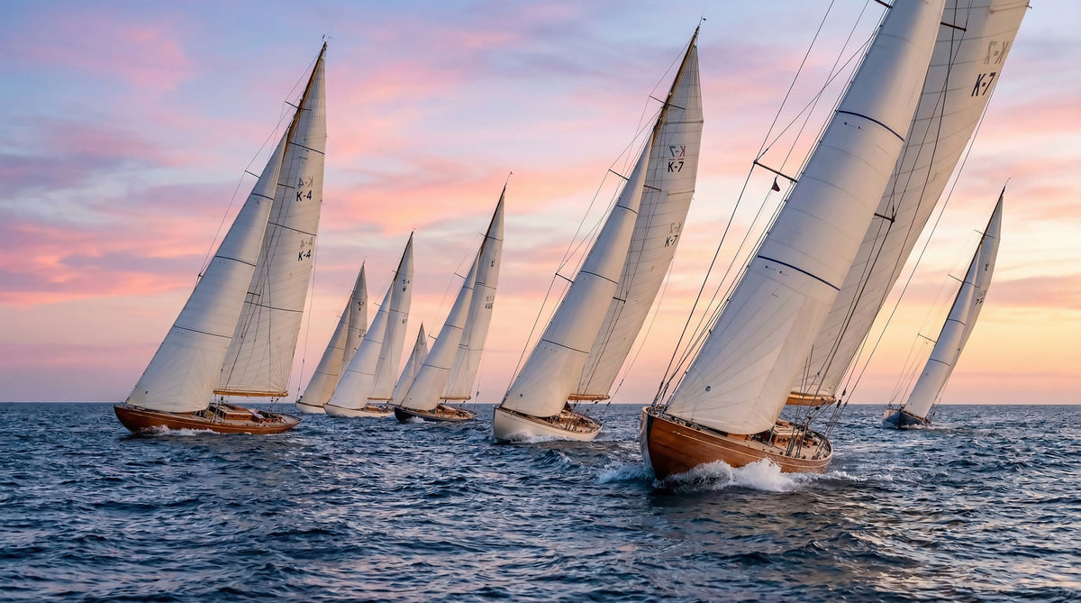 Golden Hour Regatta Wall Mural in your room