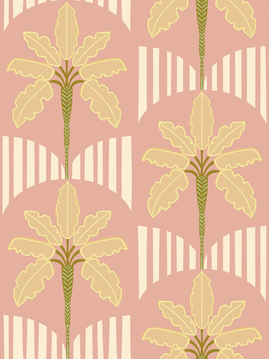 Retro Palm Paradise Wallpaper⁠
