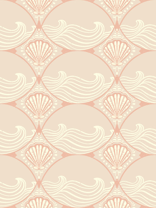 Seaside Serenity Pattern Wallpaper⁠