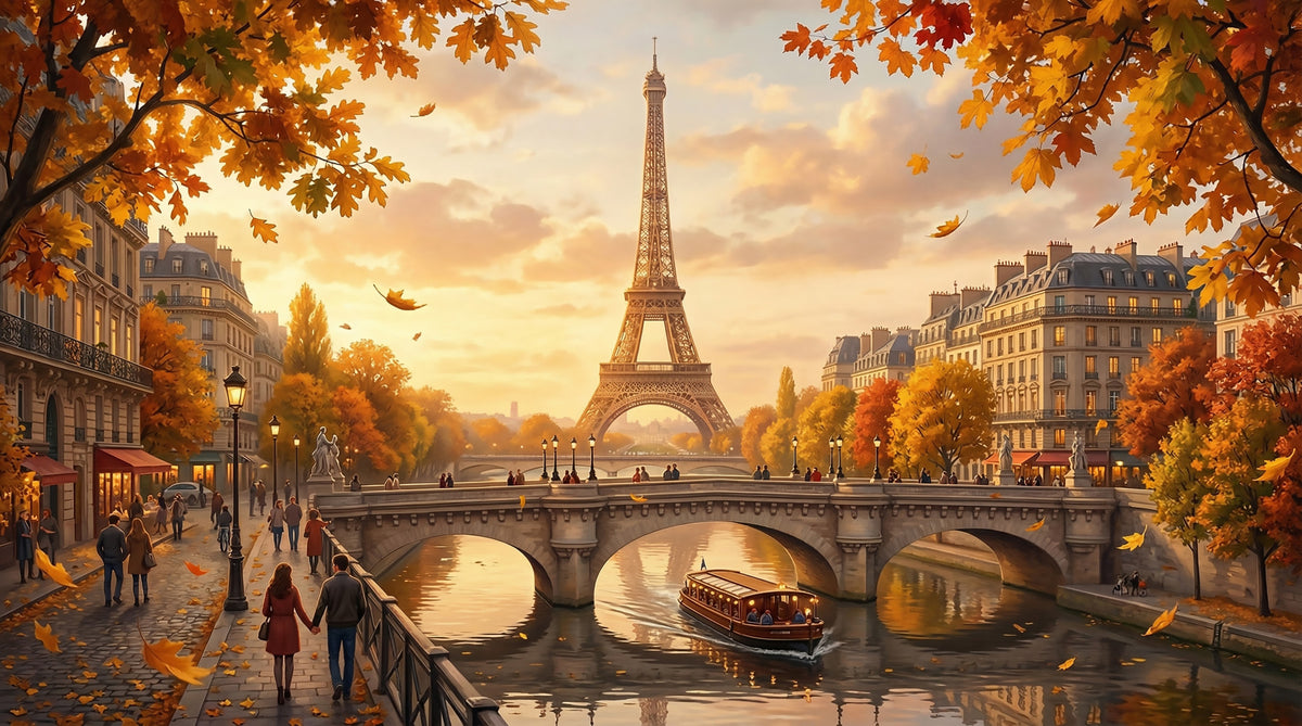 Parisian Autumn vibes Wall Mural in your room