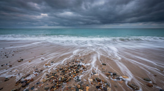 Coastal Horizon Flow Wall Mural