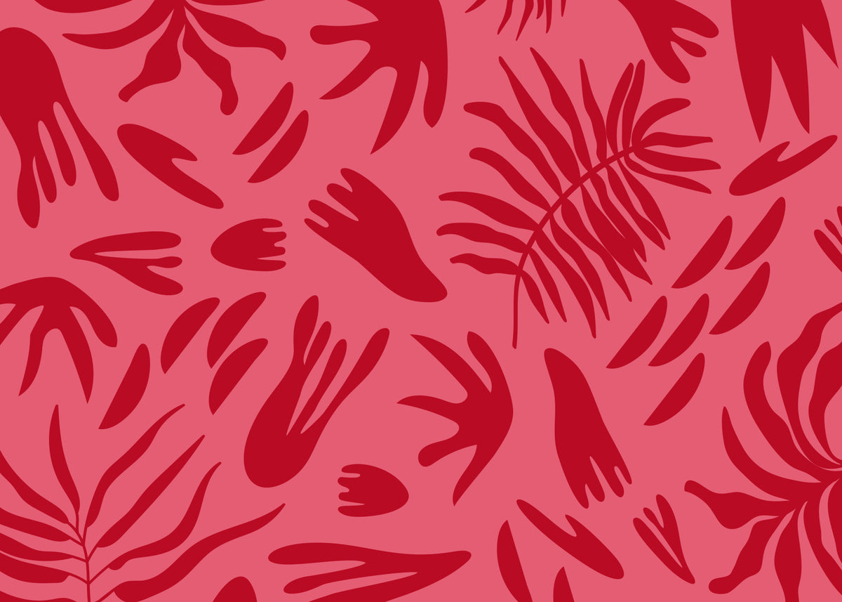 Crimson Leaf Dance Wall Mural in your room