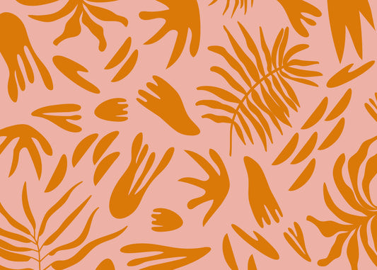 Terra & Blush Flora Wall Mural