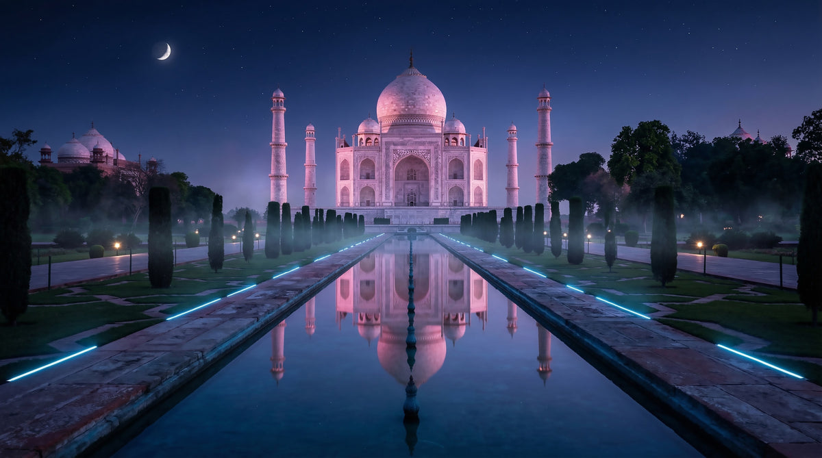 Midnight Majesty at Taj Mahal Wall Mural in your room