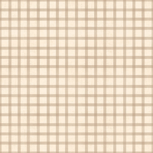 Soft Gingham On Canvas Vintage Wallpaper⁠