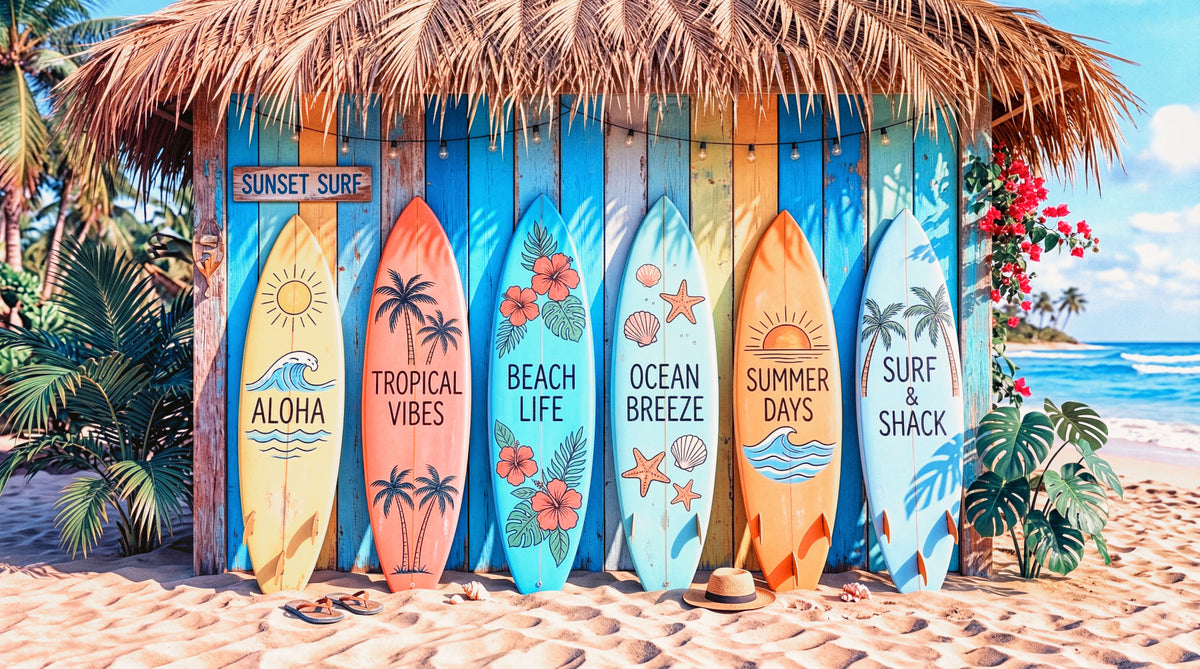 Tropical Surf Shack Dreams Wall Mural