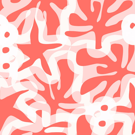 Coral Bloom Overlay Wallpaper⁠