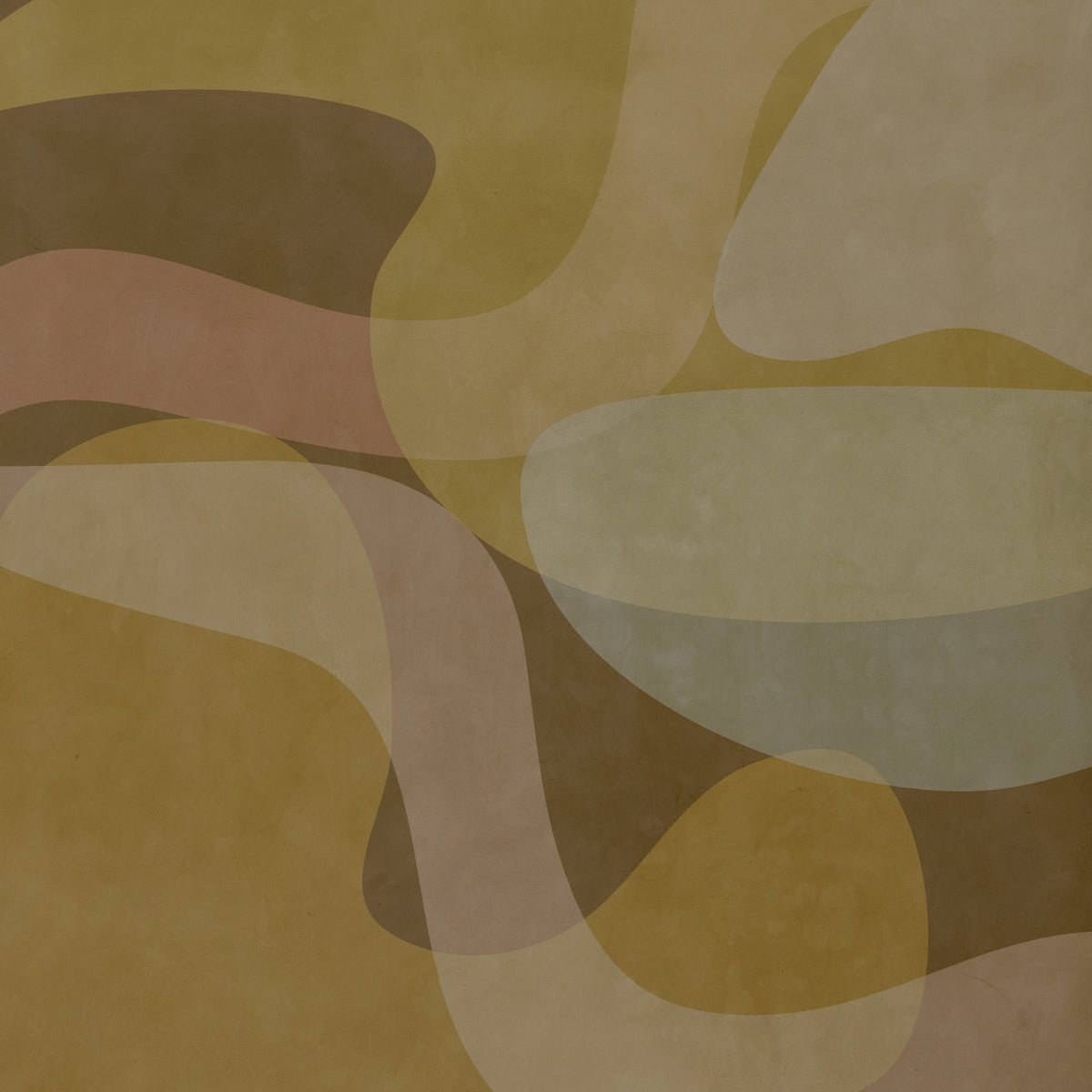 Earthen Waves Abstract Wall Mural in your room