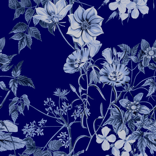 Midnight Flower Prints Wallpaper