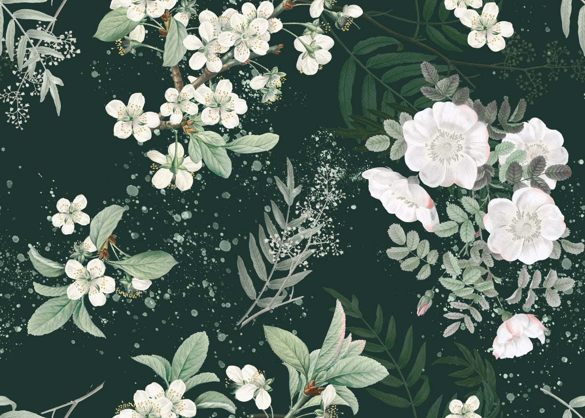 Elegancia de la floración del bosque Wall Mural in your room — zoomed