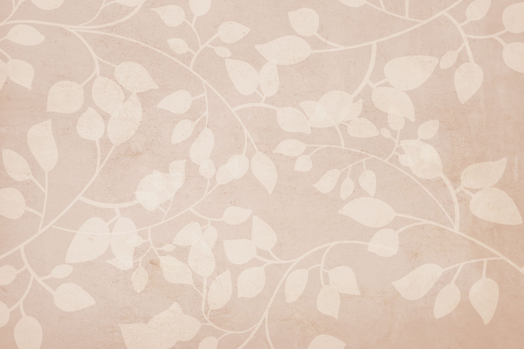 Botanical Embrace Blush Wall Mural