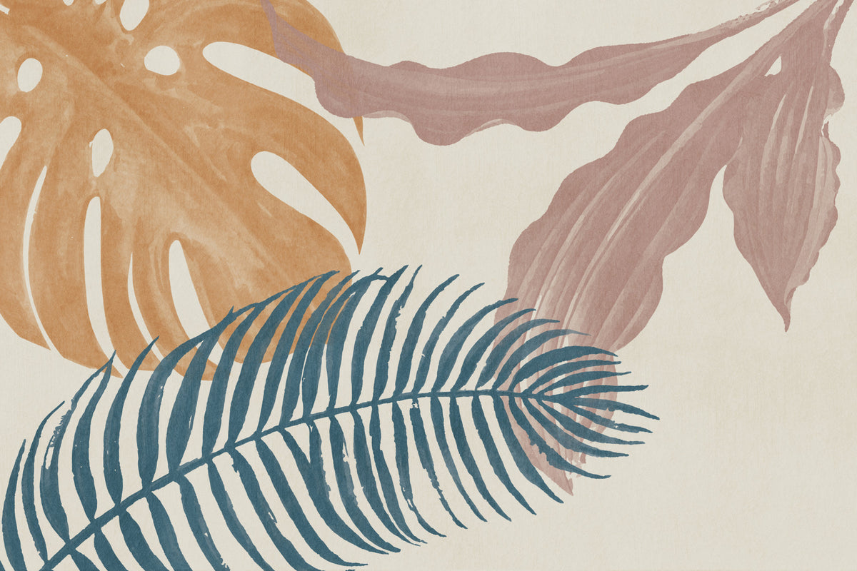 Subtle Botanical Flow Wall Mural in your room