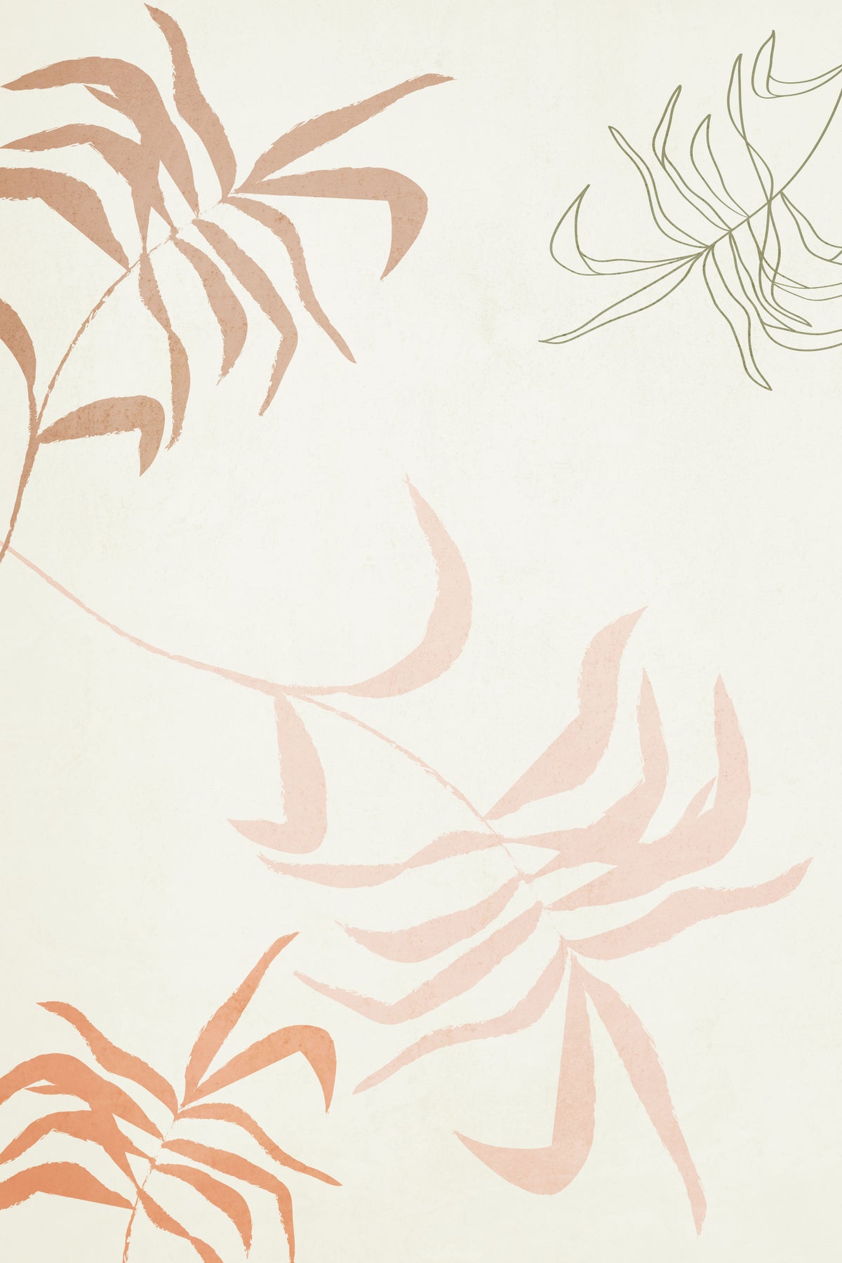 Ethereal Fronds Wall Mural in your room