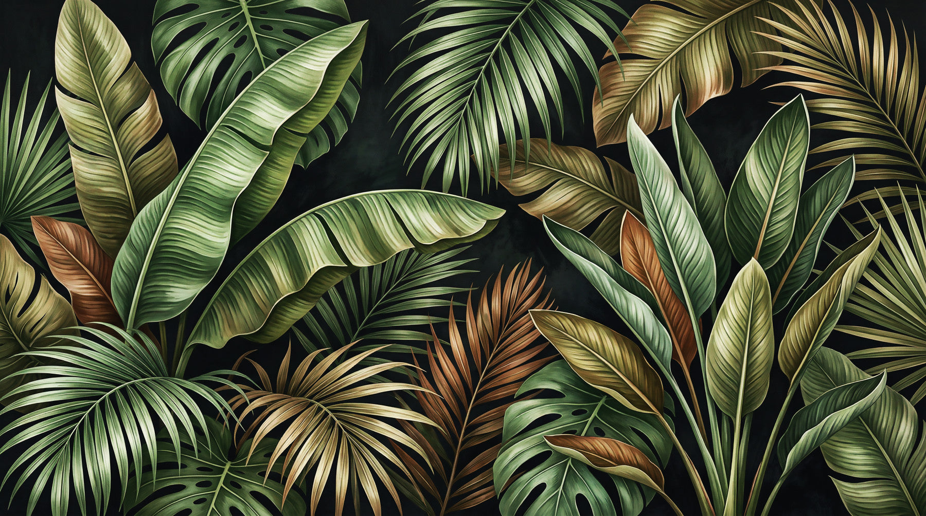 Botanical design Wall Mural