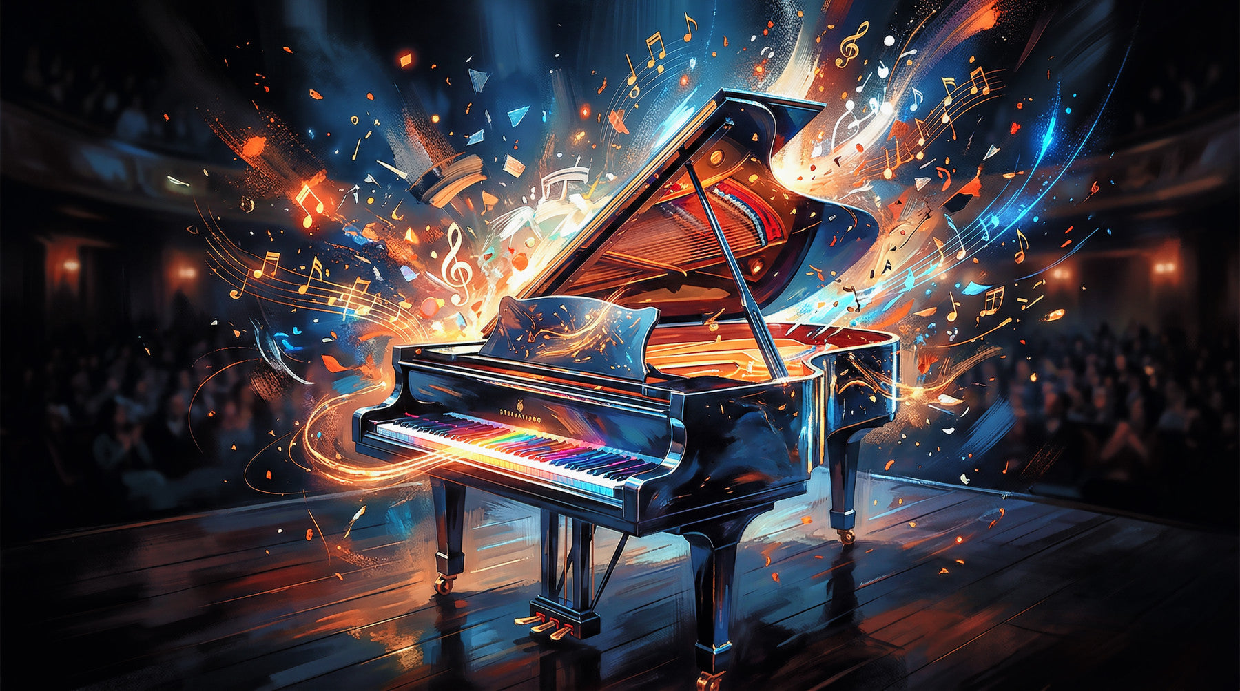 Melody Burst Wall Mural