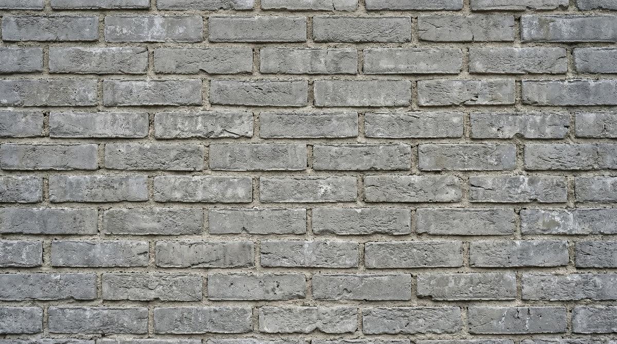 Urban Gray Brick Texture Wall Mural in your room