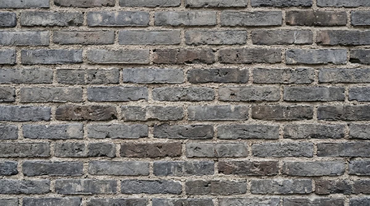 Urban Gray Brickwork Texture Wall Mural in your room