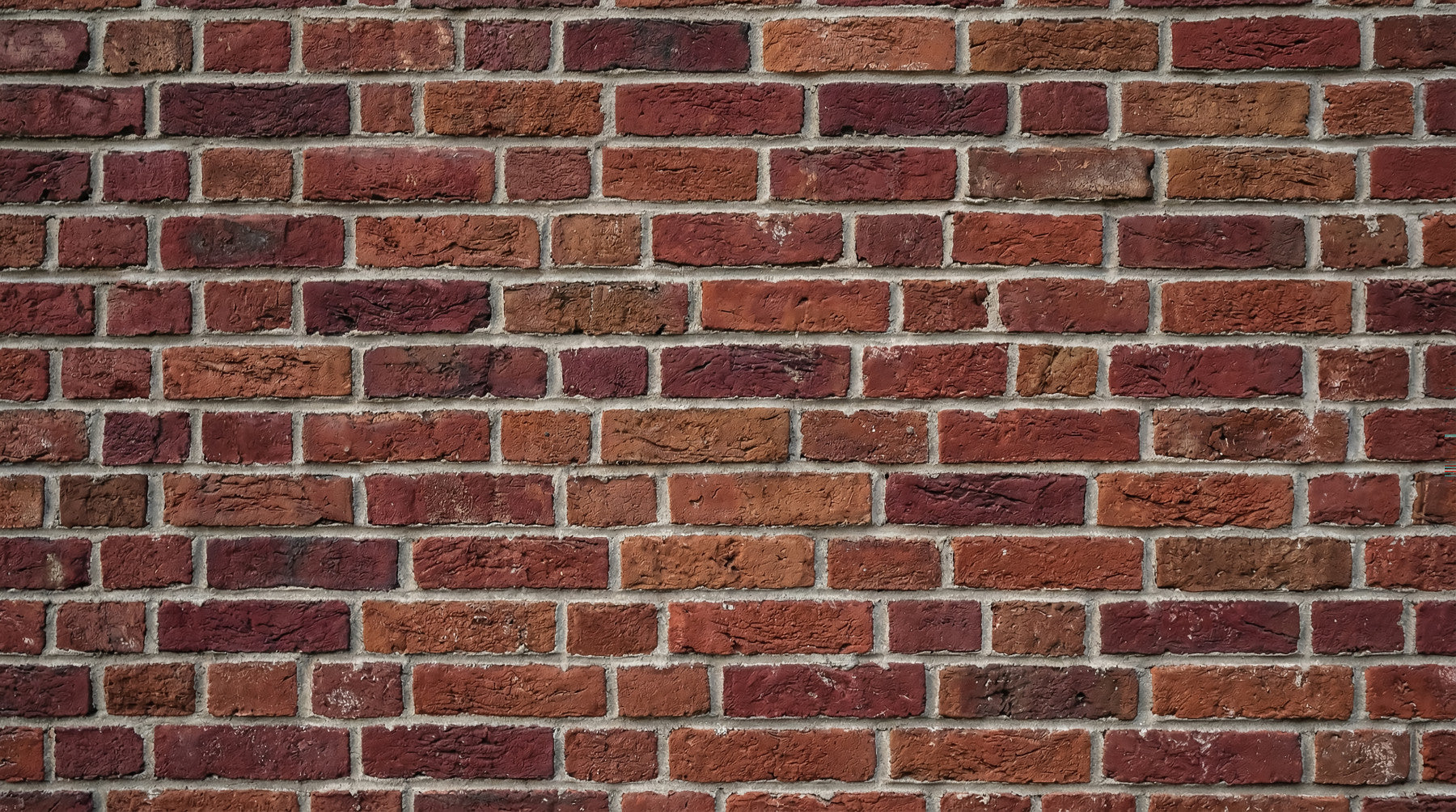 Bathroom wall with Rustic Brick wall mural red brown texture