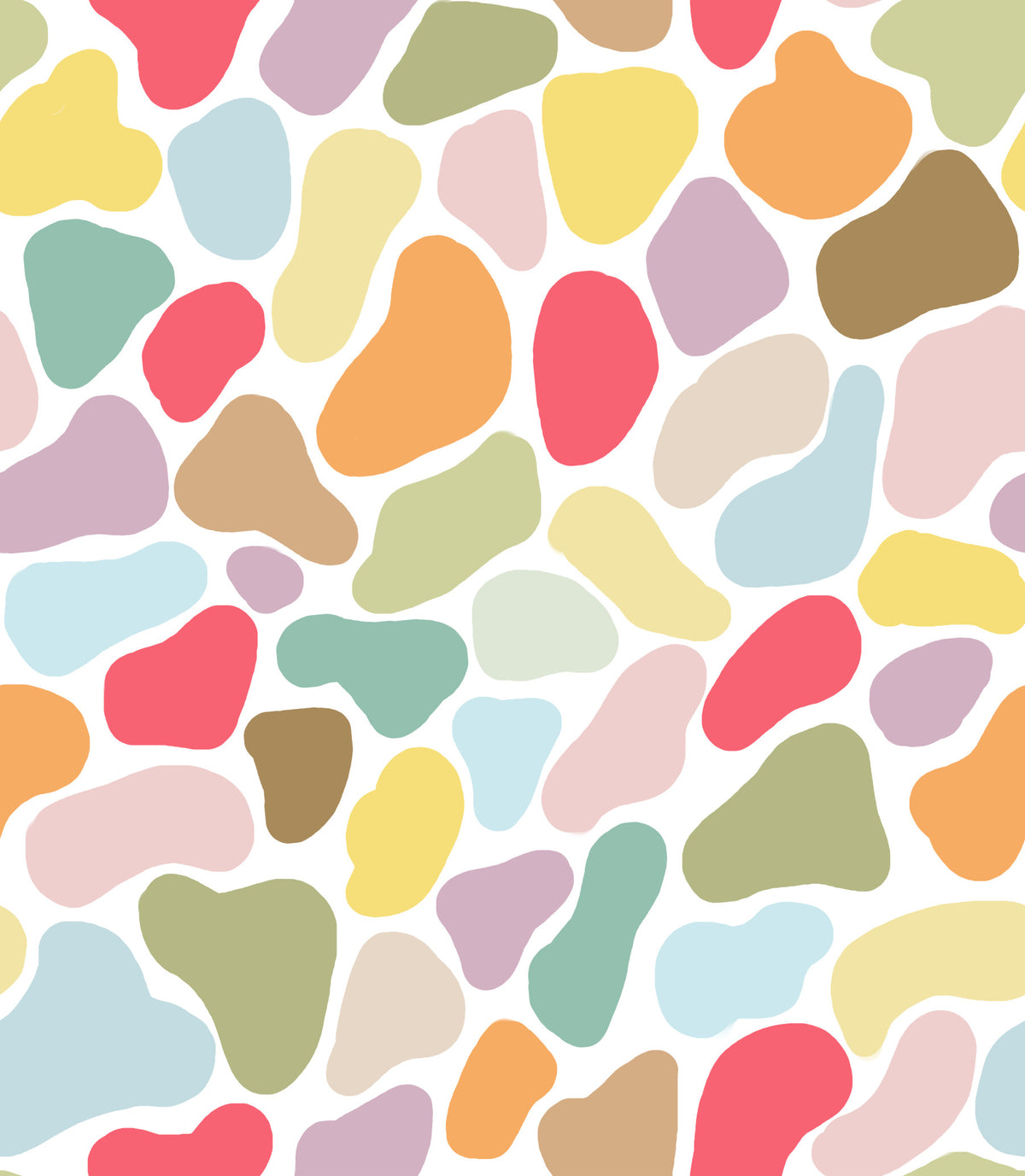 Playful Pebble Palette Wallpaper⁠ in your room — zoomed