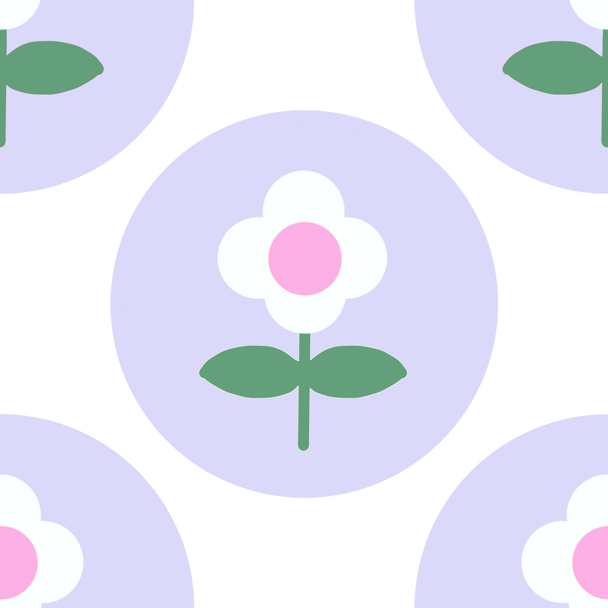Soft Lavender Bloom Wallpaper⁠ in your room — zoomed