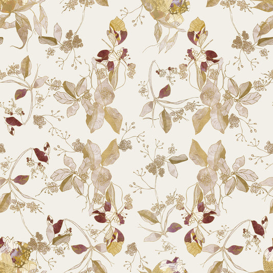 Navy Heritage Floral Trail  Wallpaper⁠