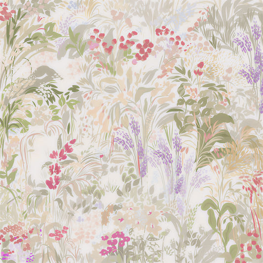 Dreamy Wildflower Meadow Soft Pastel Romance Wall Mural