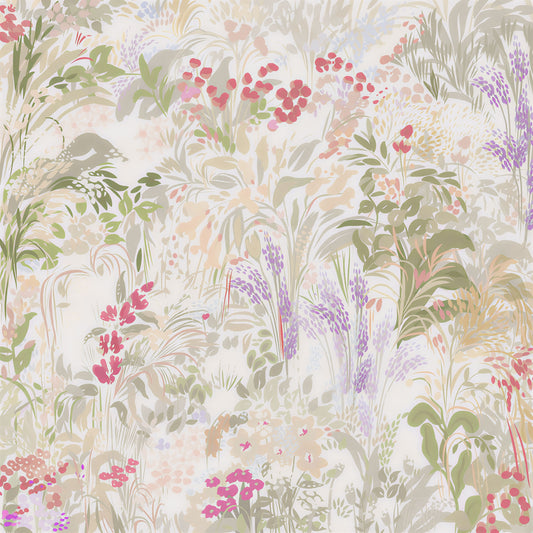 Dreamy Wildflower Meadow Soft Pastel Romance Wall Mural