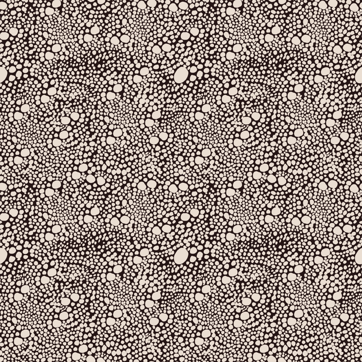 Organic Pebble Mosaic Rustic Textured Dotted  Wallpaper⁠ in your room — zoomed