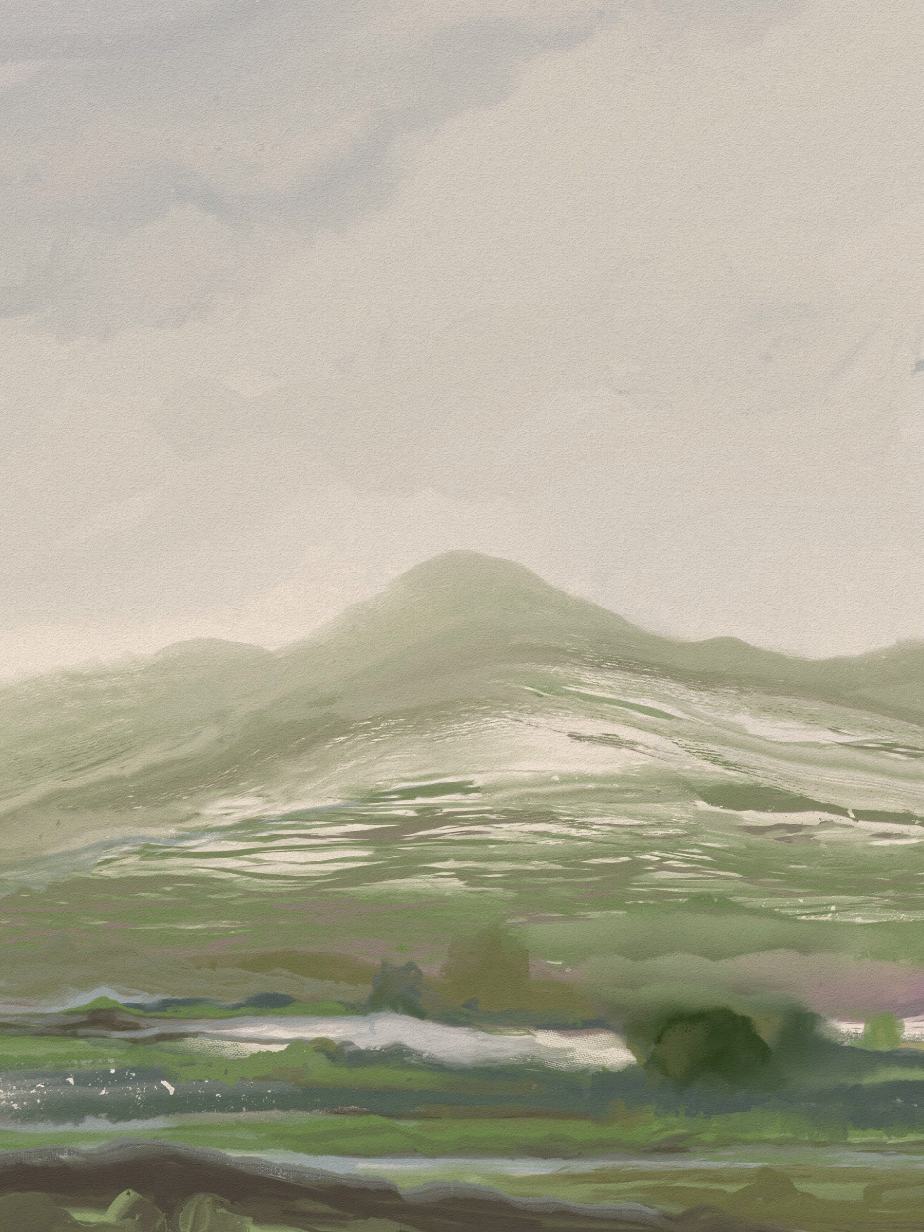 Pastoral Abstract landscape  Wall Mural