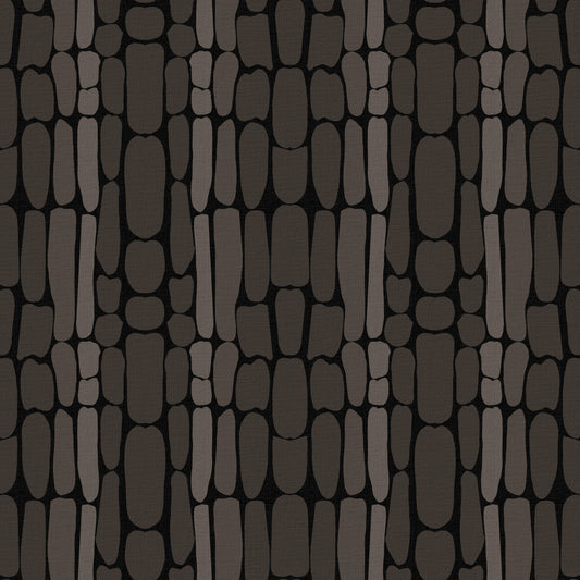 Black Textured Stone Abstract Shapes Wallpaper⁠