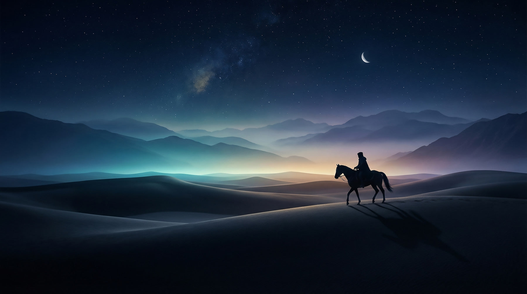 Silent Sands, Cosmic Light Wall Mural