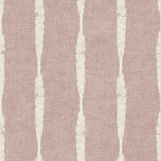Cream Textured Distressed Stripes on Nude Pink Wallpaper⁠