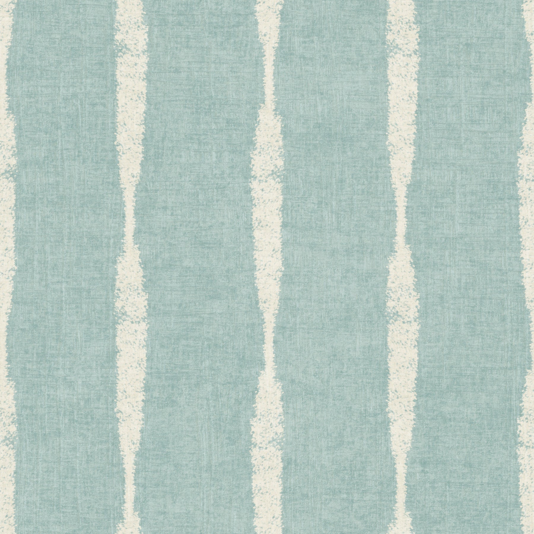 Cream Textured Distressed Stripes on Soft Blue Wallpaper⁠