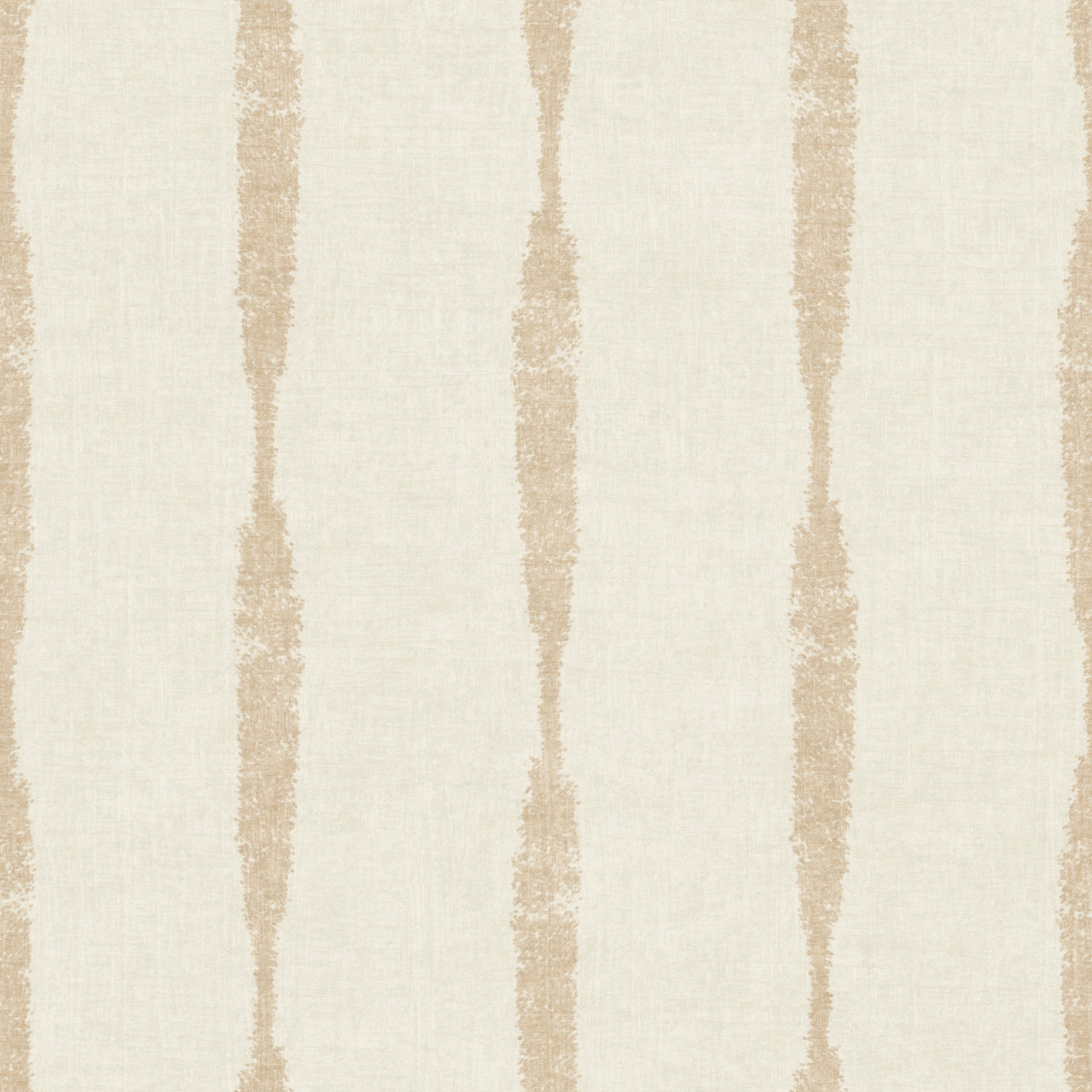 Warm Beige Textured Distressed Stripes on Creamy White Wallpaper⁠