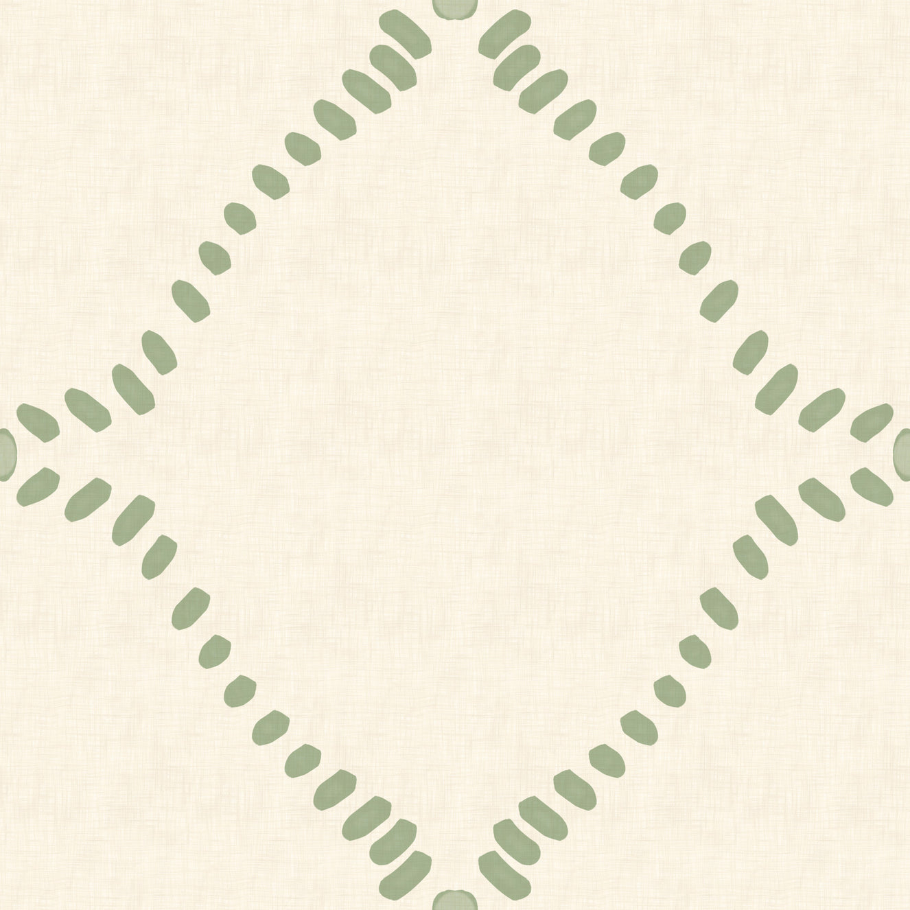 Beachy Boho Costal Green Dotted Lattice Wallpaper⁠