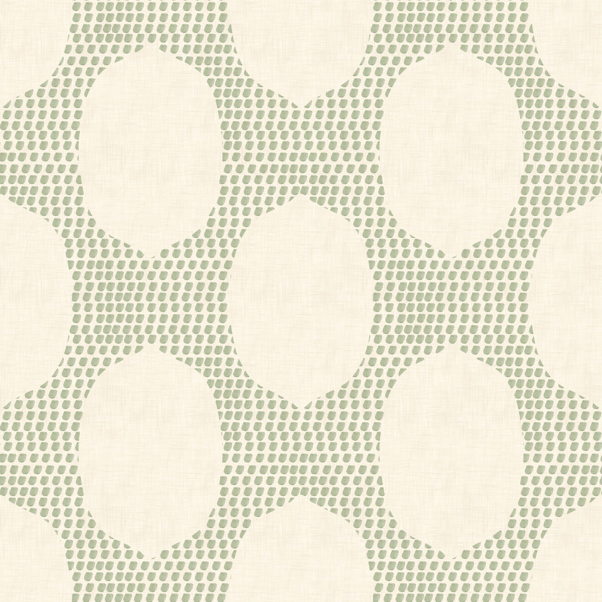 Beachy Boho Costal Green Mosaic Wallpaper⁠ in your room