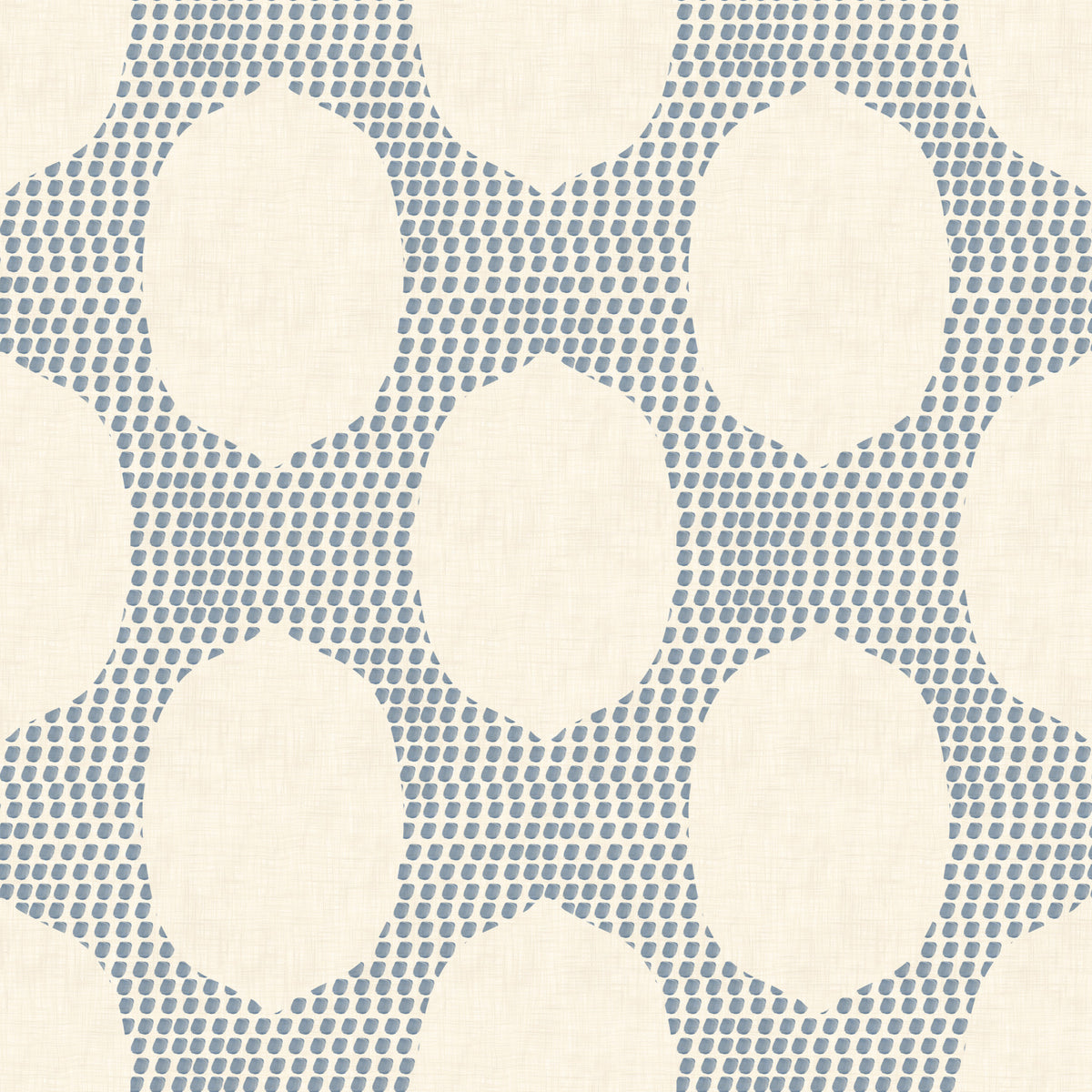 Beachy Boho Slate Blue Mosaic Wallpaper⁠ in your room