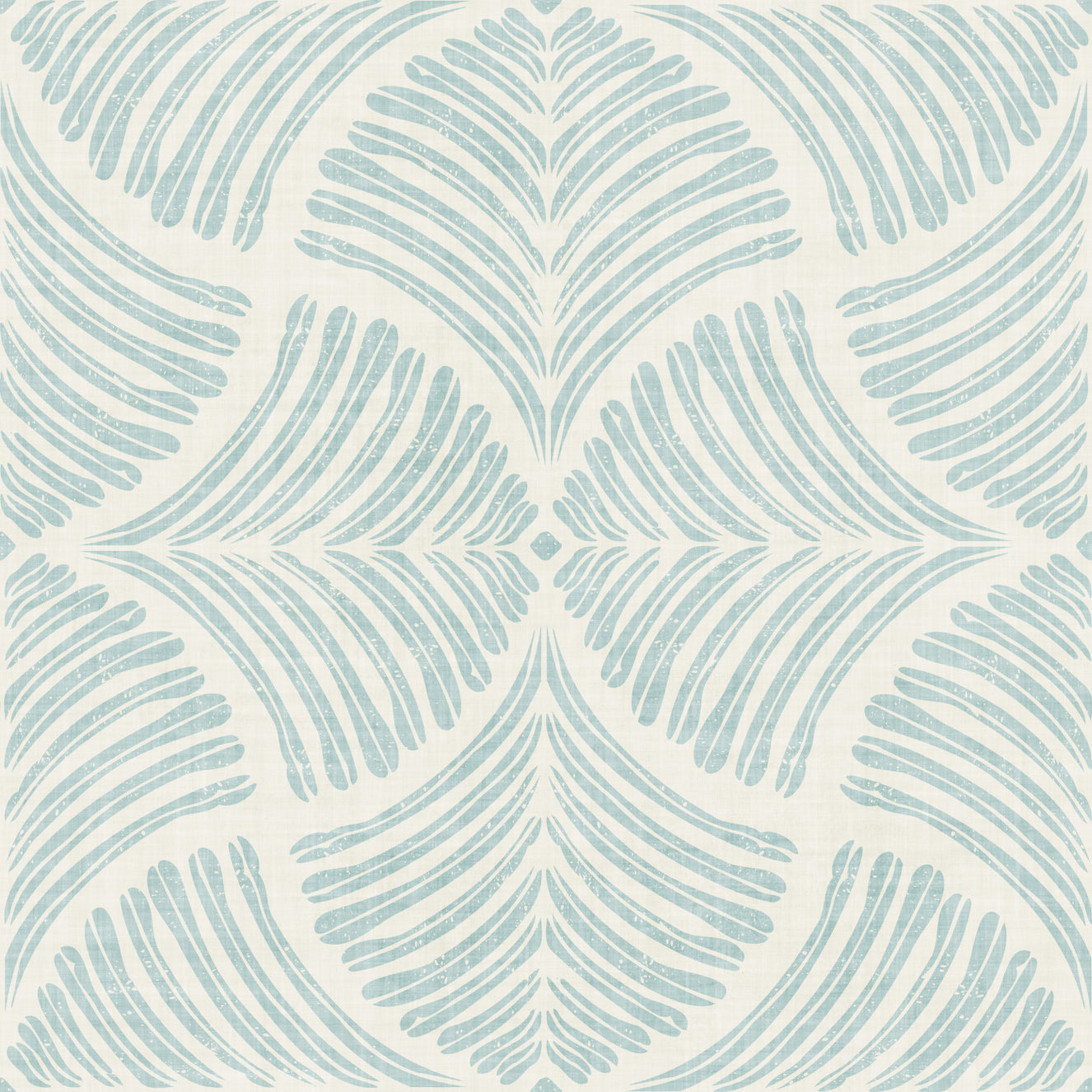 Pastel Blue Textured Scallops Fan Japandi Minimalist Wallpaper⁠